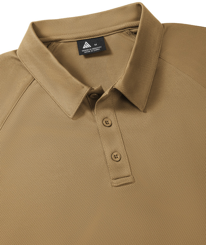 ZITY Men's Button Up Slim Fit Golf Polo Shirt-CUMPO05193