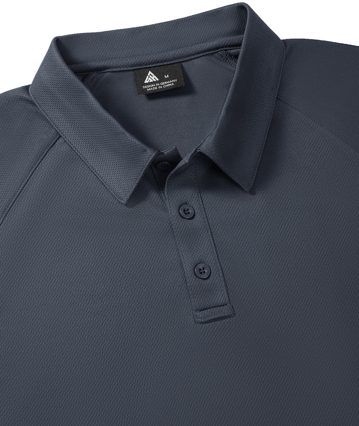 ZITY Men's Button Up Slim Fit Golf Polo Shirt-CUMPO05193