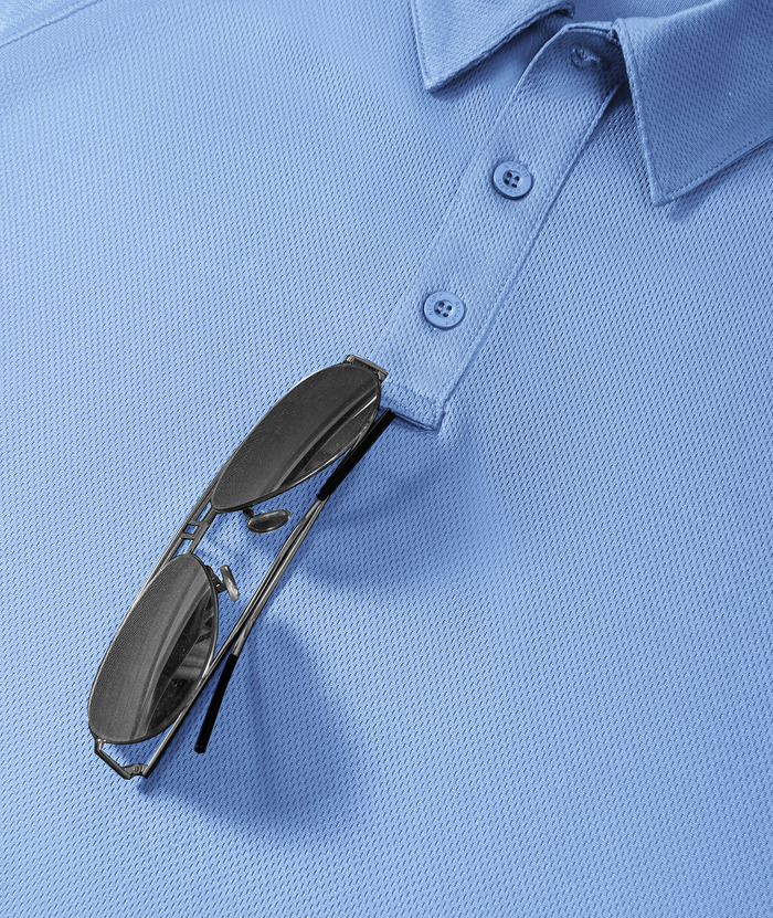 ZITY Men's Button Up Slim Fit Golf Polo Shirt-CUMPO05193