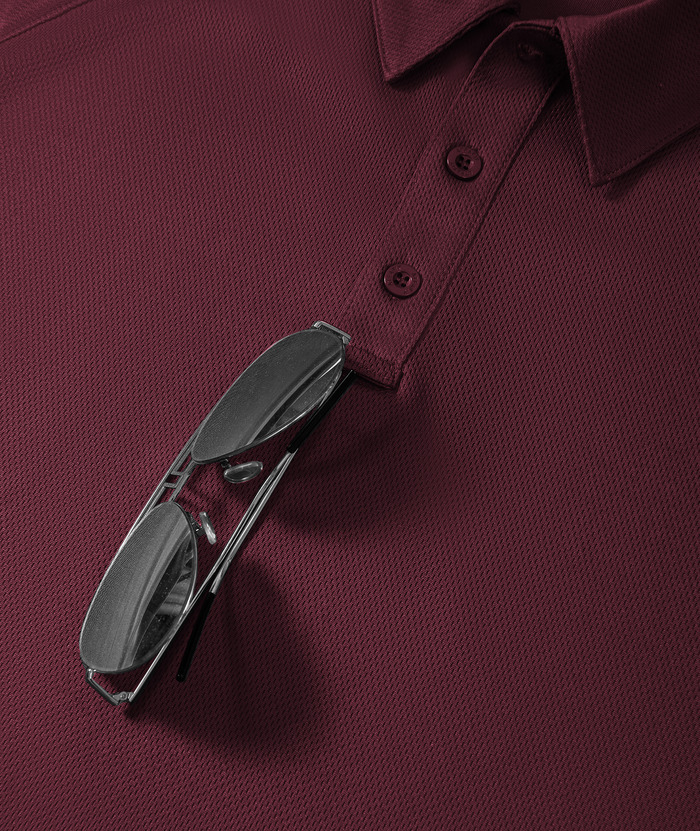 ZITY Men's Button Up Slim Fit Golf Polo Shirt-CUMPO05193