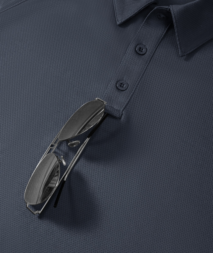 ZITY Men's Button Up Slim Fit Golf Polo Shirt-CUMPO05193