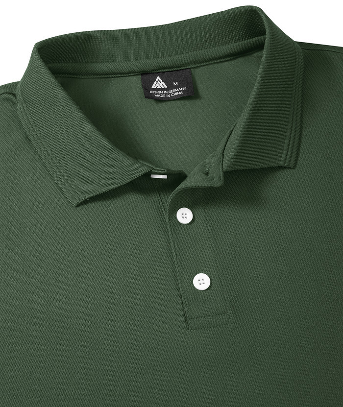 ZITY Men's Button Up Slim Fit Casual Polo Shirt-CUMPO05344