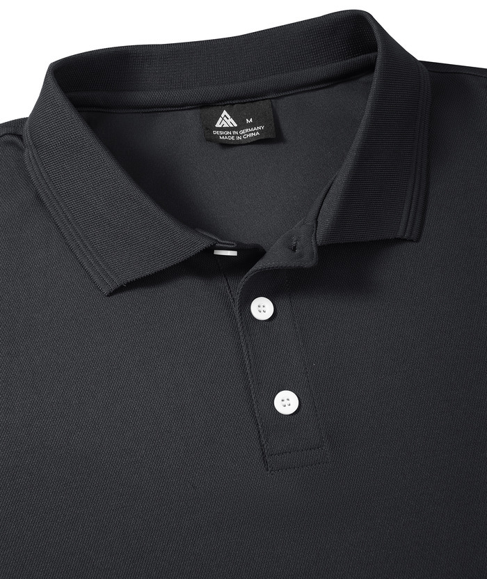 ZITY Men's Button Up Slim Fit Casual Polo Shirt-CUMPO05344