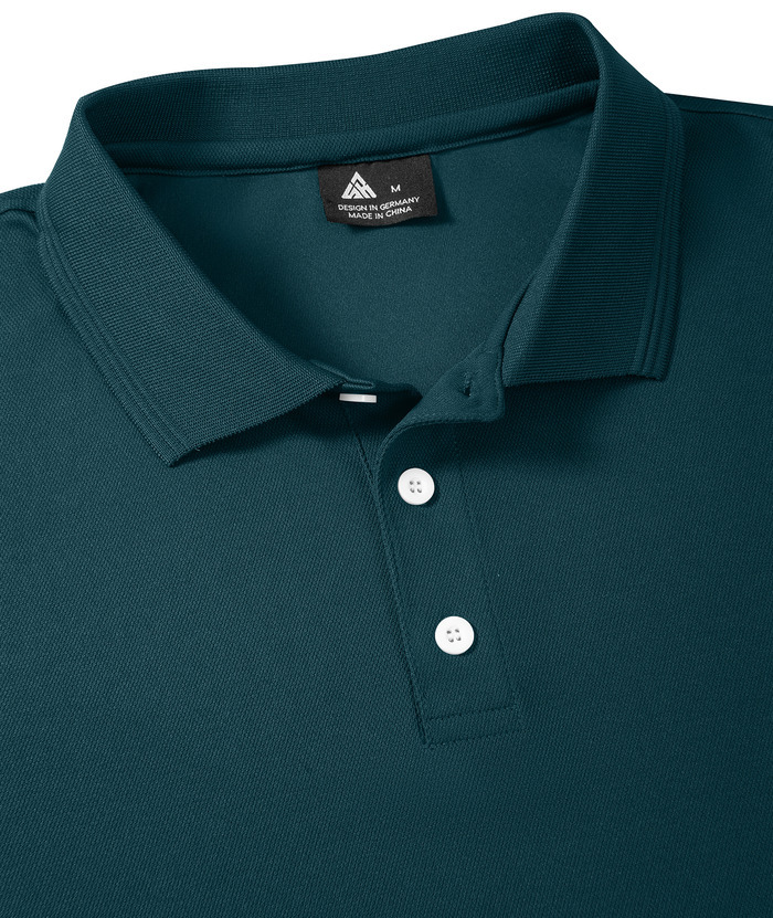 ZITY Men's Button Up Slim Fit Casual Polo Shirt-CUMPO05344