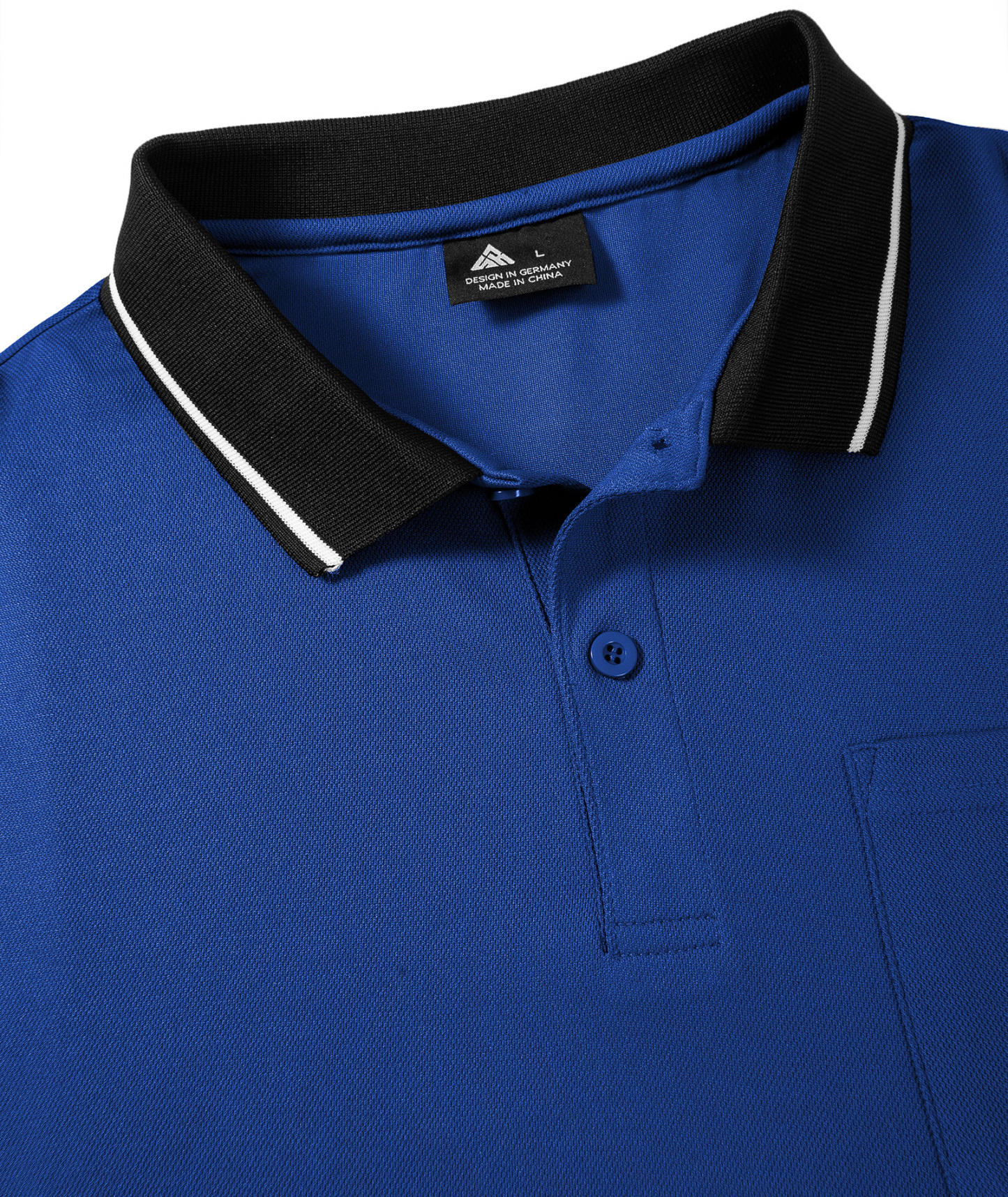 ZITY Men's Contrast Collar Slim Fit Polo Shirt-CUMPO05144