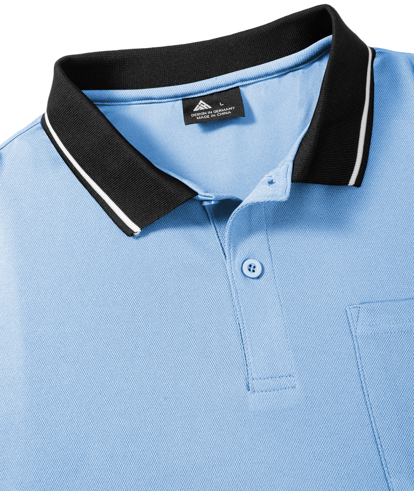 ZITY Men's Contrast Collar Slim Fit Polo Shirt-CUMPO05144