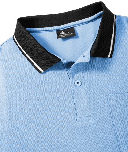 ZITY Men's Contrast Collar Slim Fit Polo Shirt-CUMPO05144
