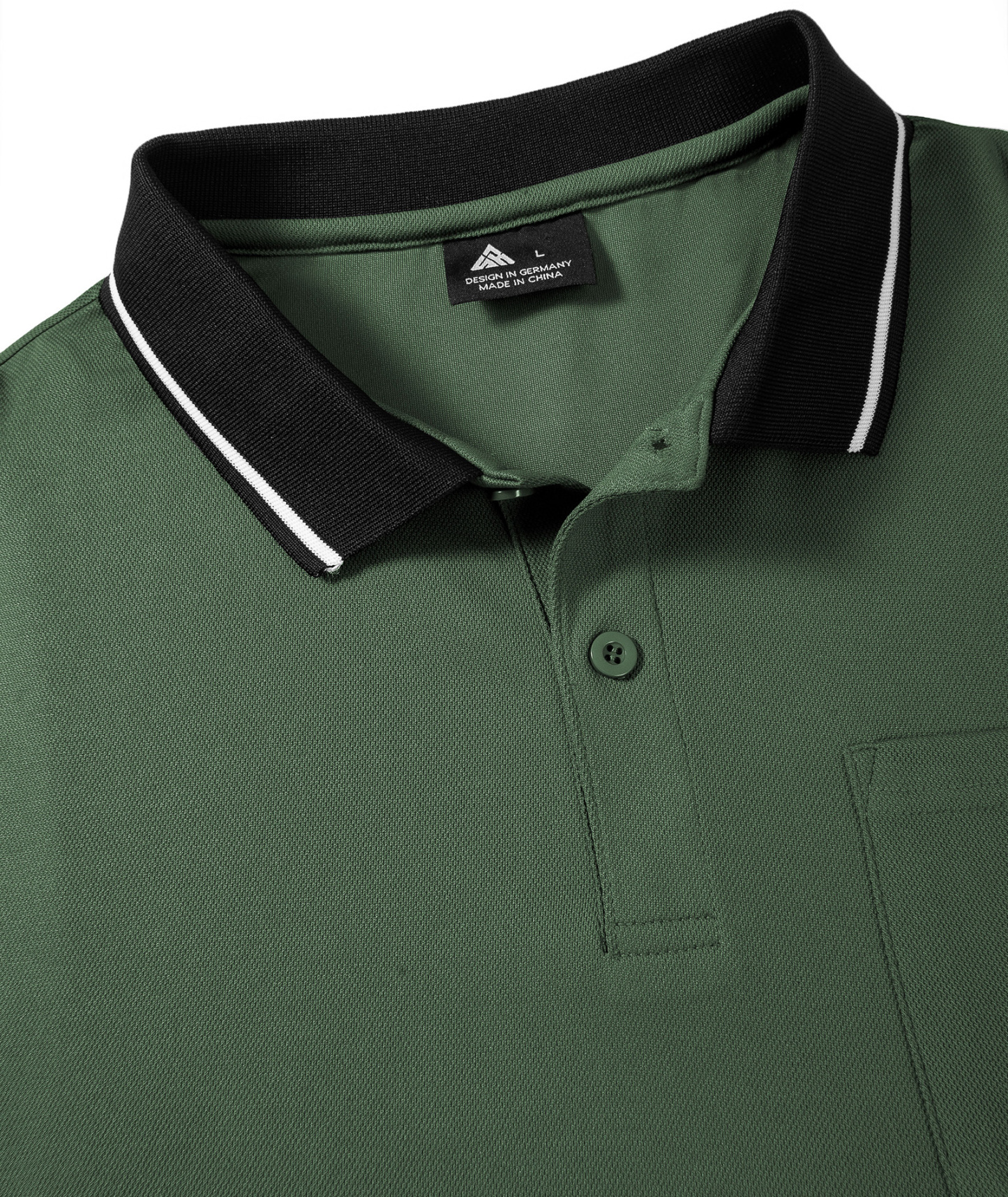 ZITY Men's Contrast Collar Slim Fit Polo Shirt-CUMPO05144