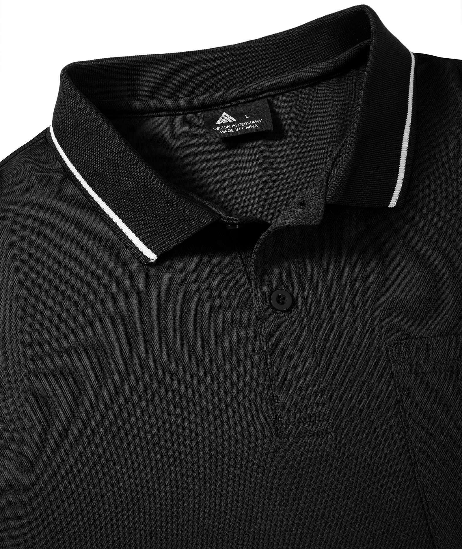 ZITY Men's Contrast Collar Slim Fit Polo Shirt-CUMPO05144