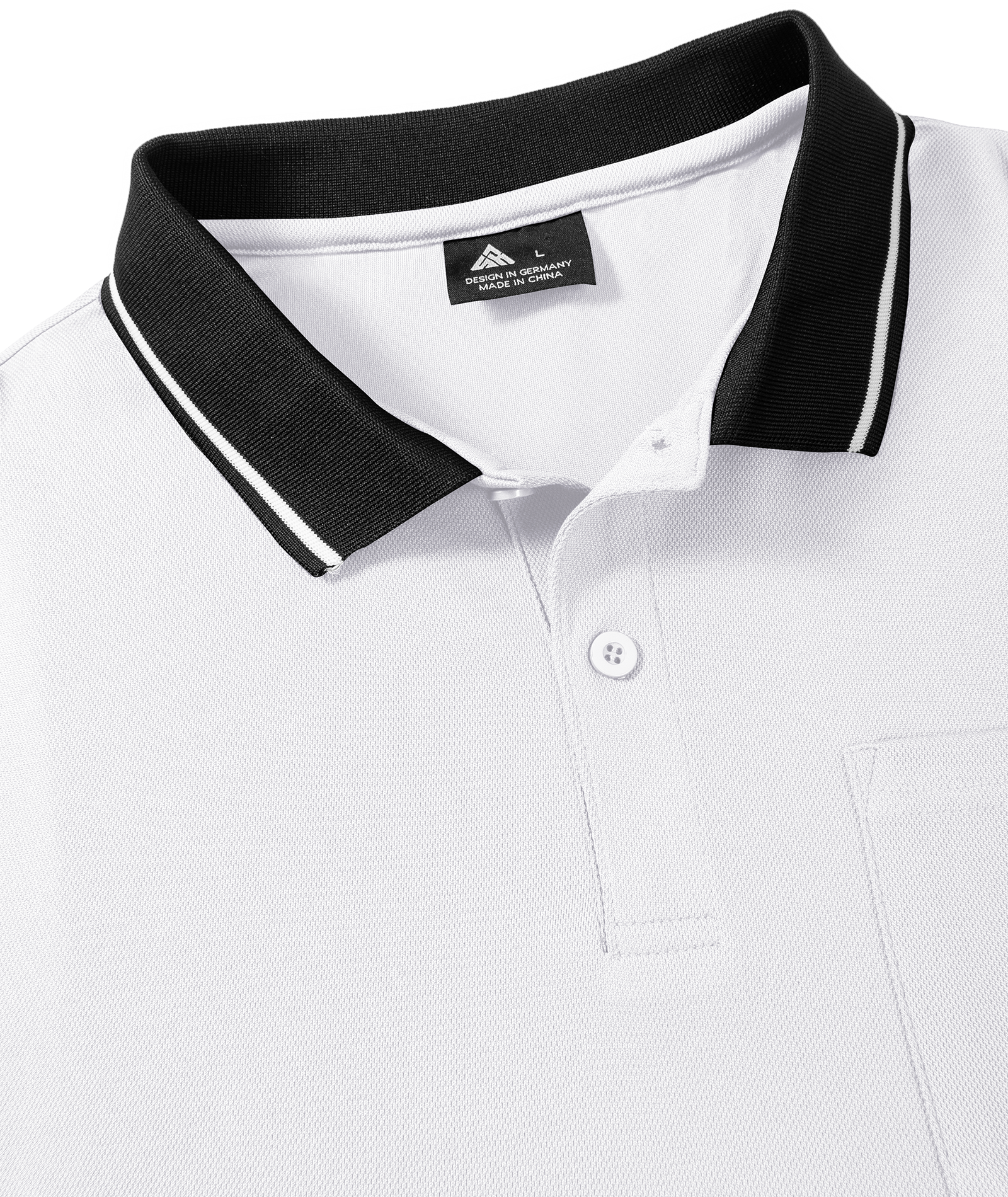 ZITY Men's Contrast Collar Slim Fit Polo Shirt-CUMPO05144