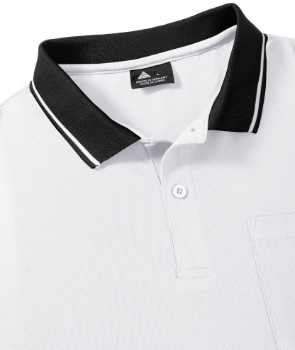 ZITY Men's Contrast Collar Slim Fit Polo Shirt-CUMPO05144