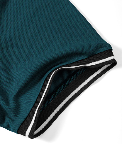 ZITY Men's Contrast Collar Slim Fit Polo Shirt-CUMPO05144