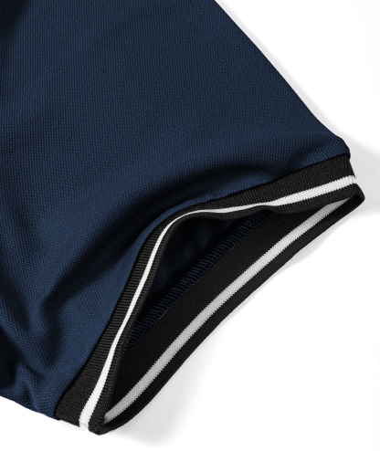 ZITY Men's Contrast Collar Slim Fit Polo Shirt-CUMPO05144