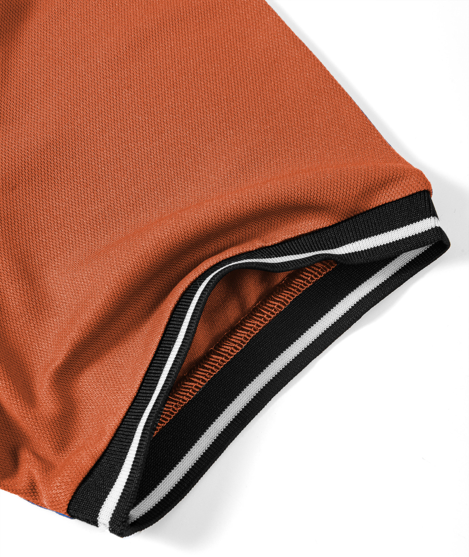 ZITY Men's Contrast Collar Slim Fit Polo Shirt-CUMPO05144