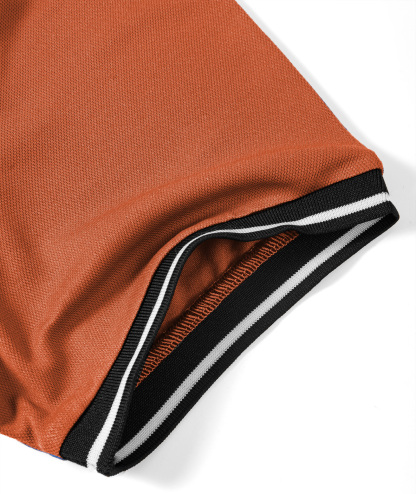 ZITY Men's Contrast Collar Slim Fit Polo Shirt-CUMPO05144