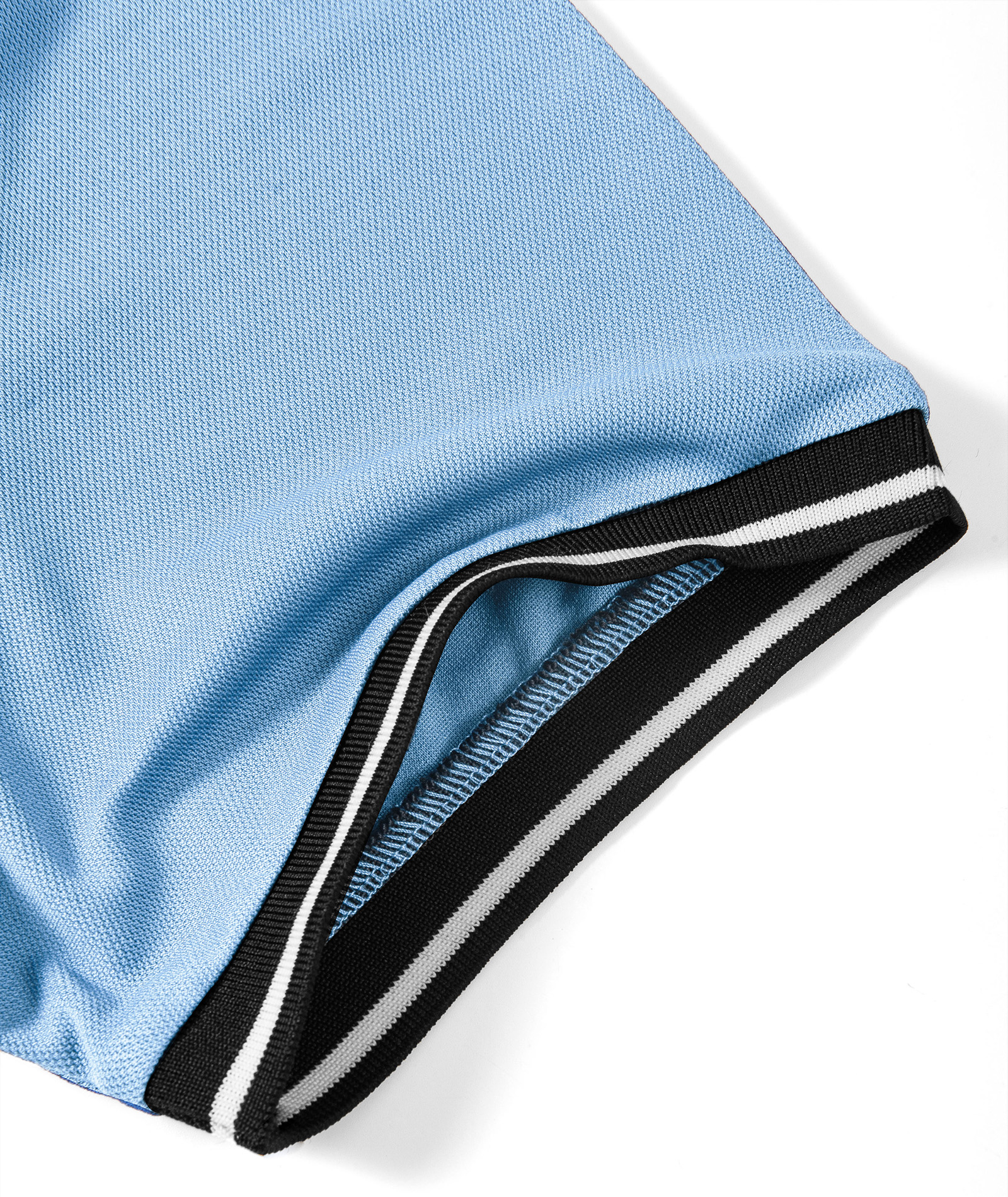 ZITY Men's Contrast Collar Slim Fit Polo Shirt-CUMPO05144