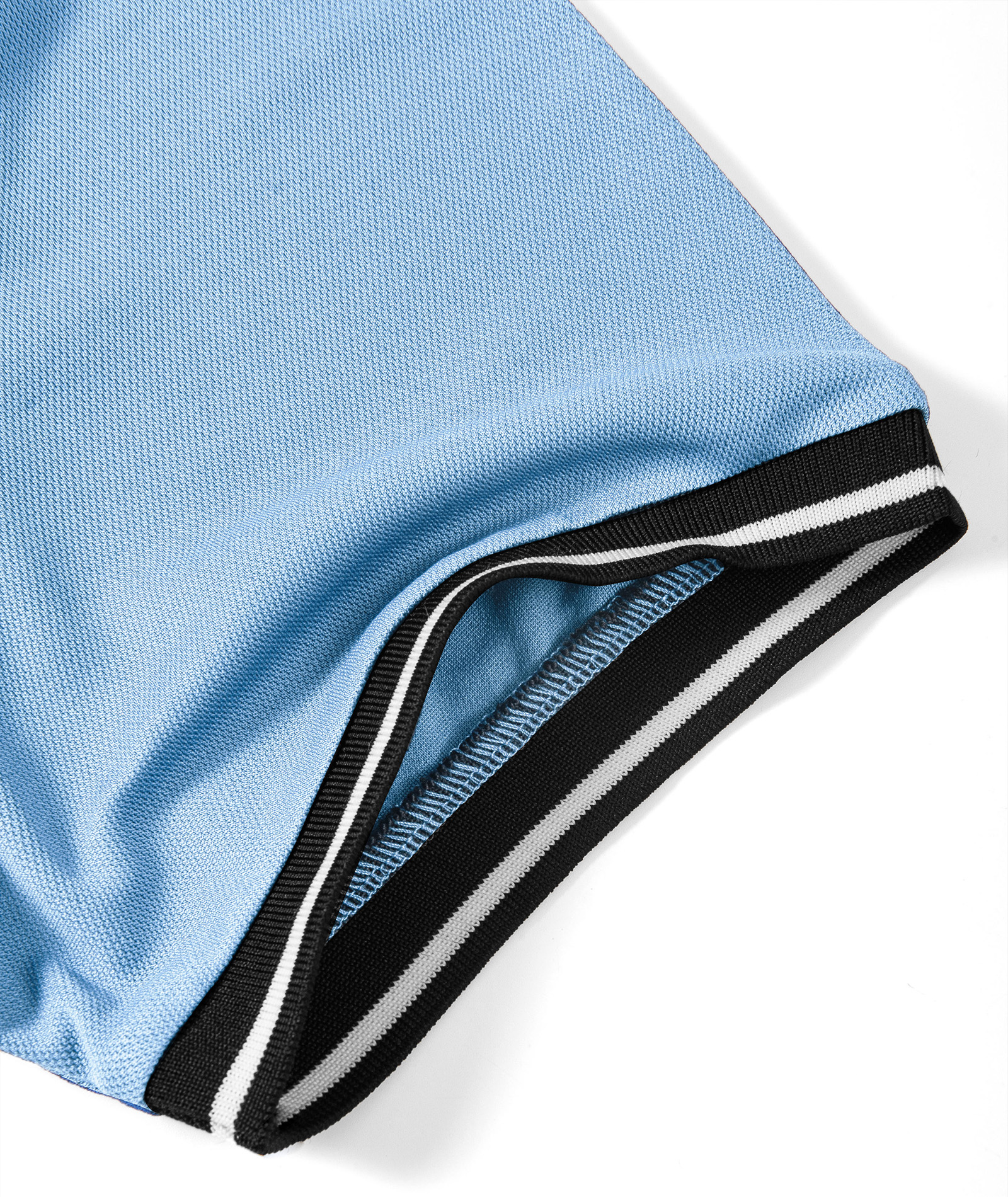 ZITY Men's Contrast Collar Slim Fit Polo Shirt-CUMPO05144