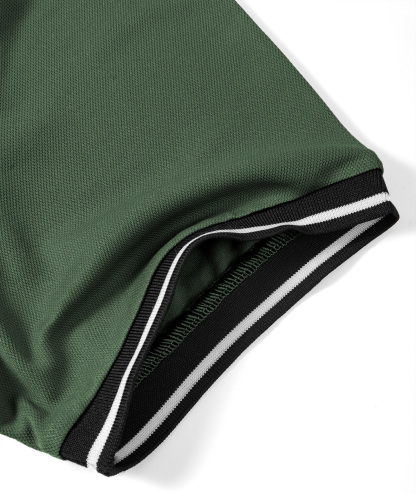 ZITY Men's Contrast Collar Slim Fit Polo Shirt-CUMPO05144