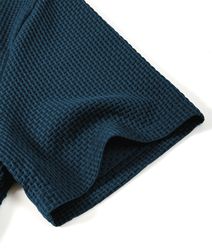 ZITY Men's Textured Dri Fit Performance Polo Shirt-CUMPO05145