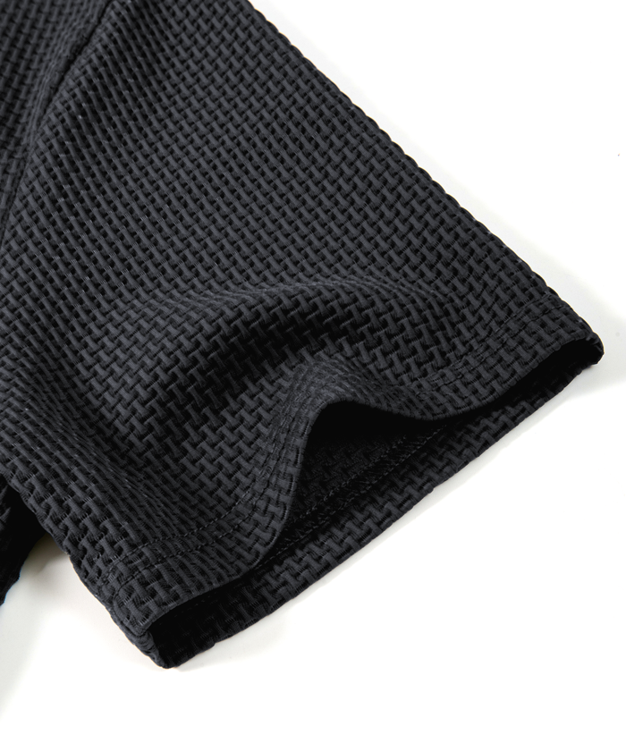ZITY Men's Textured Dri Fit Performance Polo Shirt-CUMPO05145