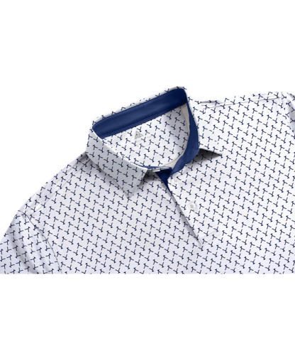 ZITY Men's Printed Dri Fit Performance Golf Polo Shirt-CUMPO05189 