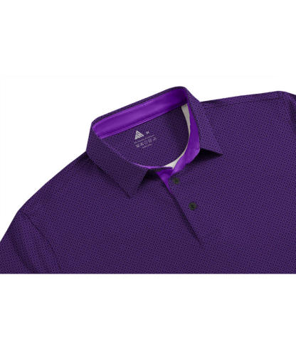 ZITY Men's Printed Dri Fit Performance Golf Polo Shirt-CUMPO05189 