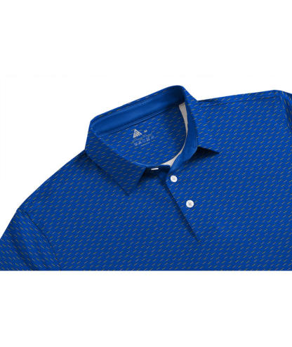 ZITY Men's Printed Dri Fit Performance Golf Polo Shirt-CUMPO05189 