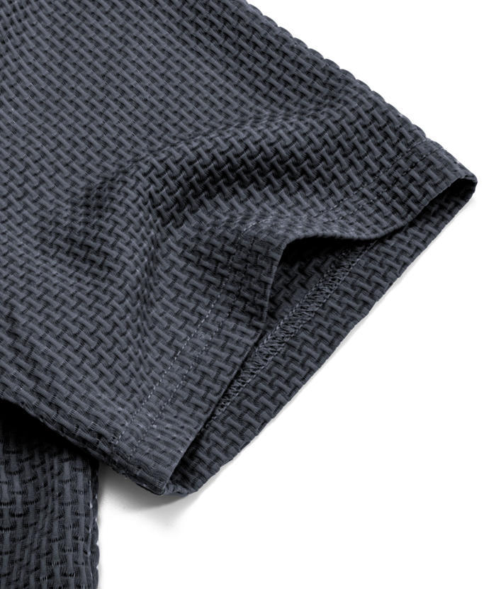 ZITY Men's Textured Dri Fit Performance Polo Shirt-CUMPO05145