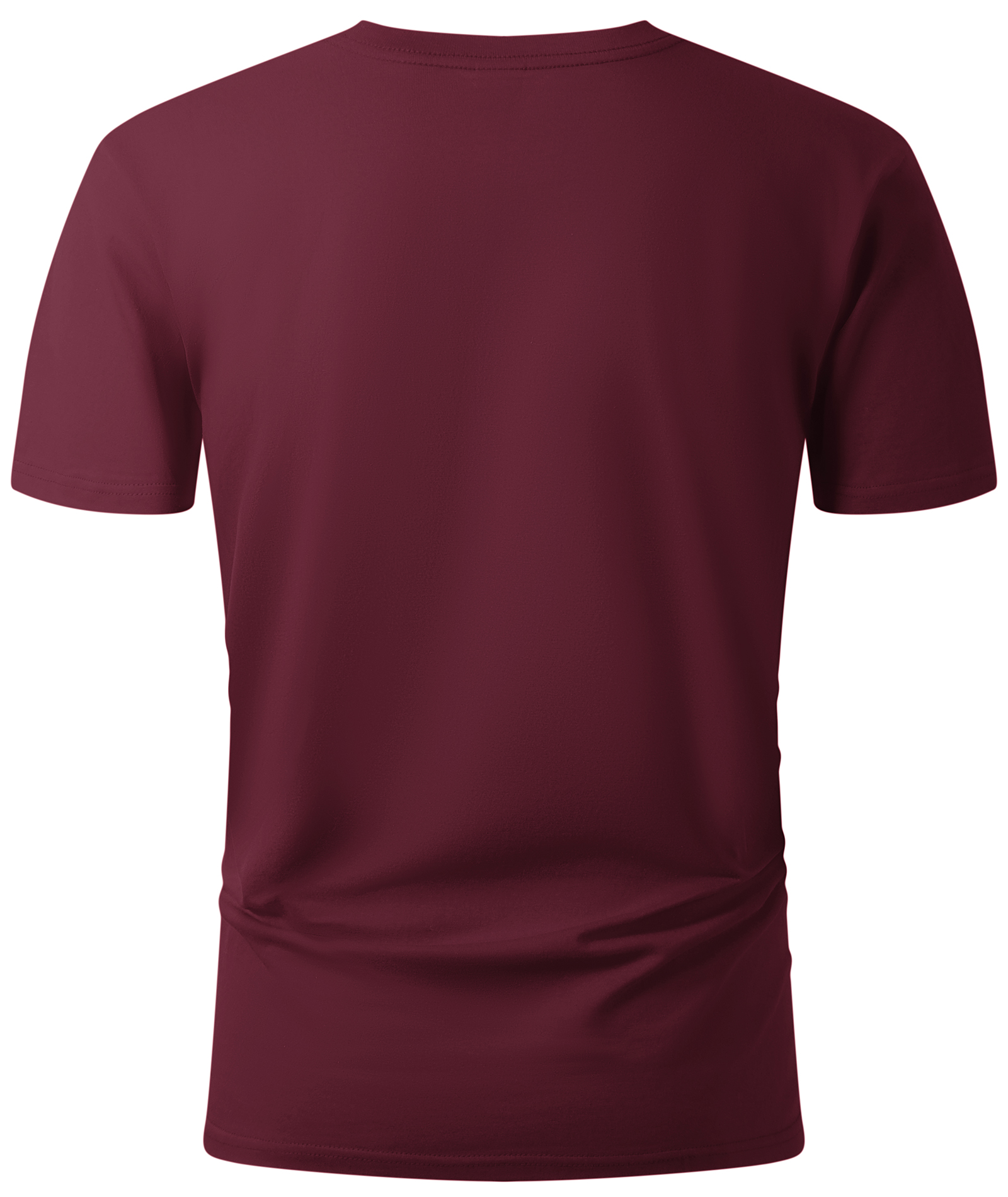 ZITY Men’s Solid Color Regular Fit Short Sleeve Crew Neck T-Shirt Casual Summer Top-CUMTS06485