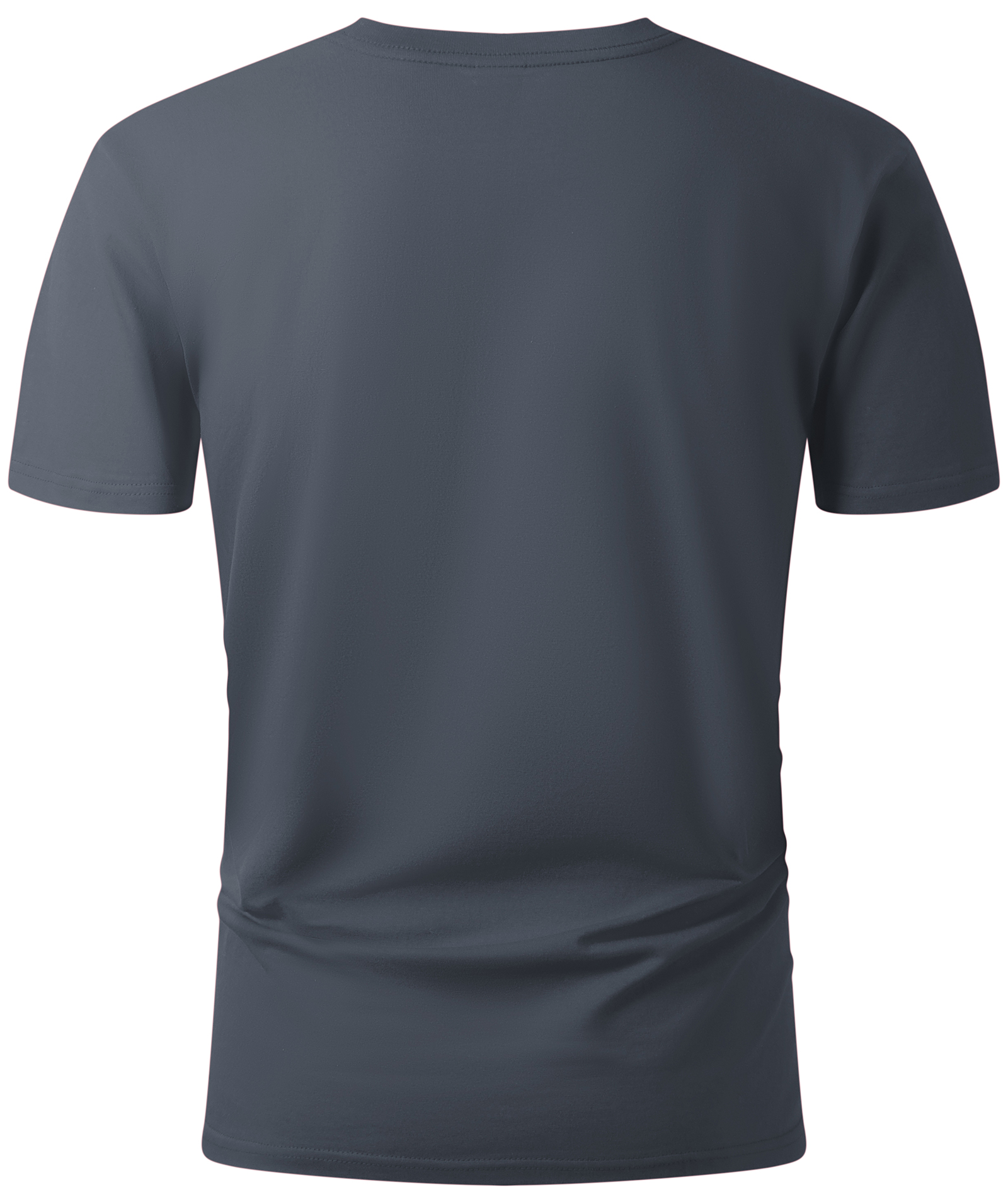 ZITY Men’s Solid Color Regular Fit Short Sleeve Crew Neck T-Shirt Casual Summer Top-CUMTS06485