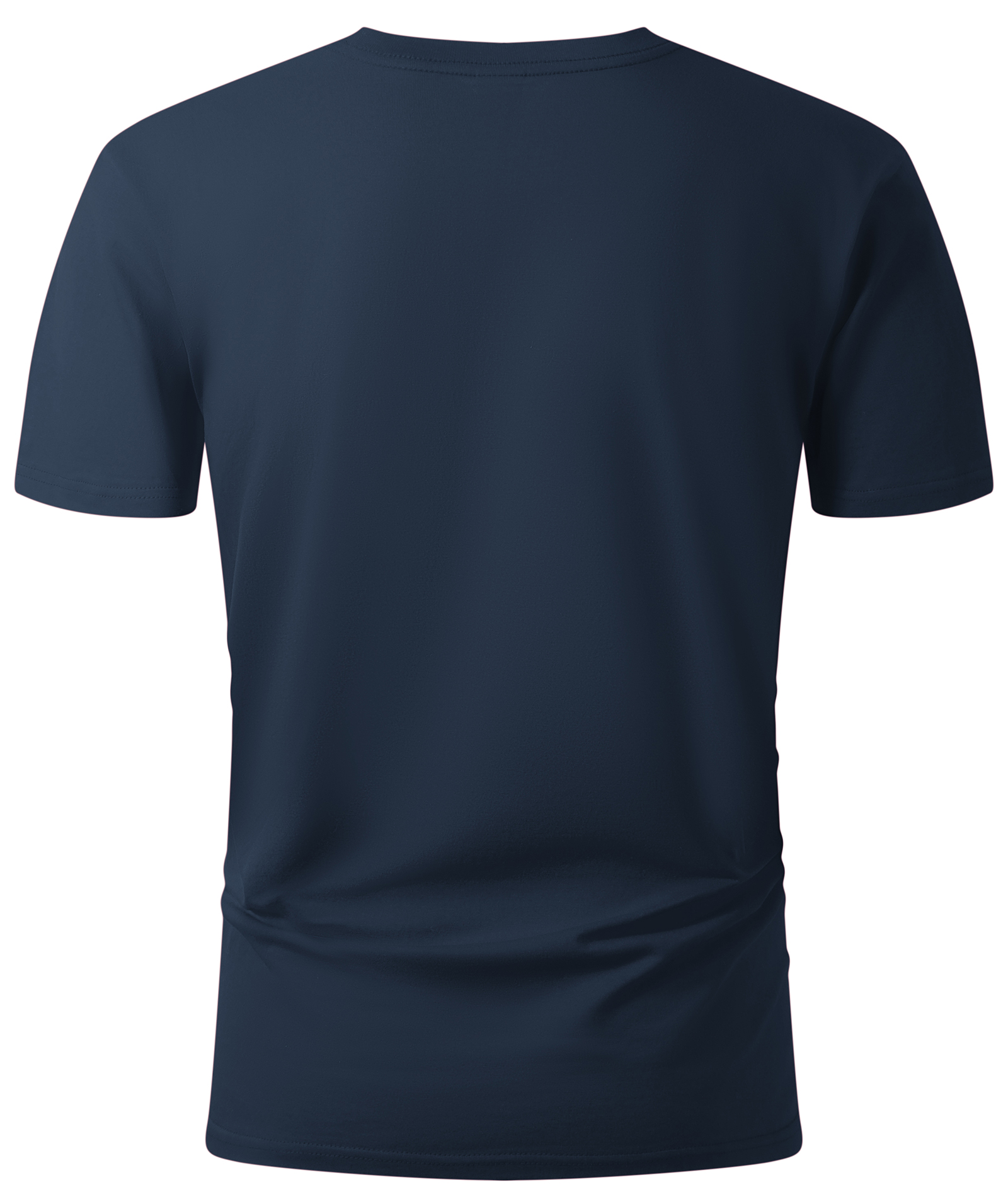 ZITY Men’s Solid Color Regular Fit Short Sleeve Crew Neck T-Shirt Casual Summer Top-CUMTS06485