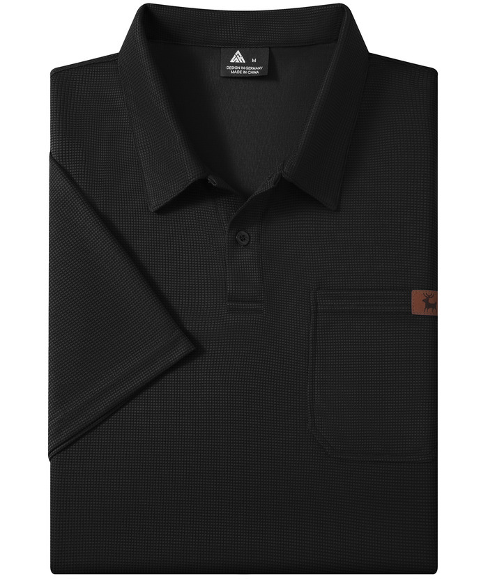 ZITY Men's Chest Pocket Dri Fit Polo Shirt-CUMPO05759