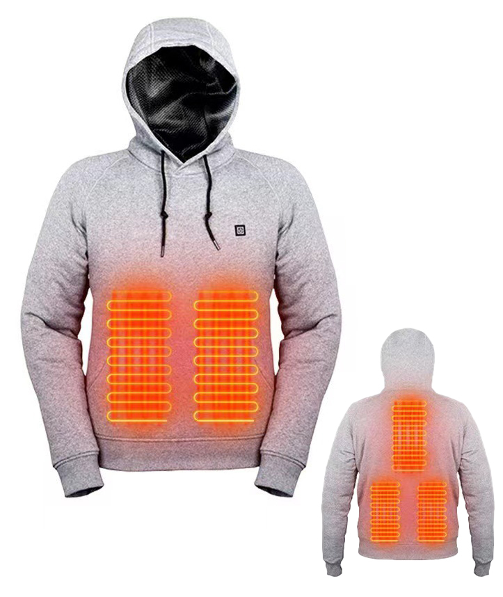 ZITY Men's Pullover 5-Zone Heated Hoodie-M830