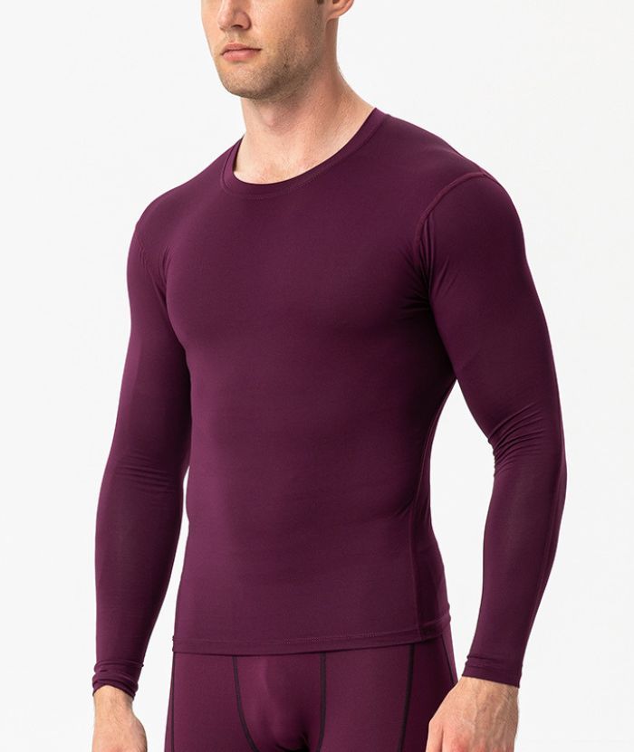 Men's Dri FIt Long Sleeve Slim Fit Compression T-Shirt-DUMLS05948