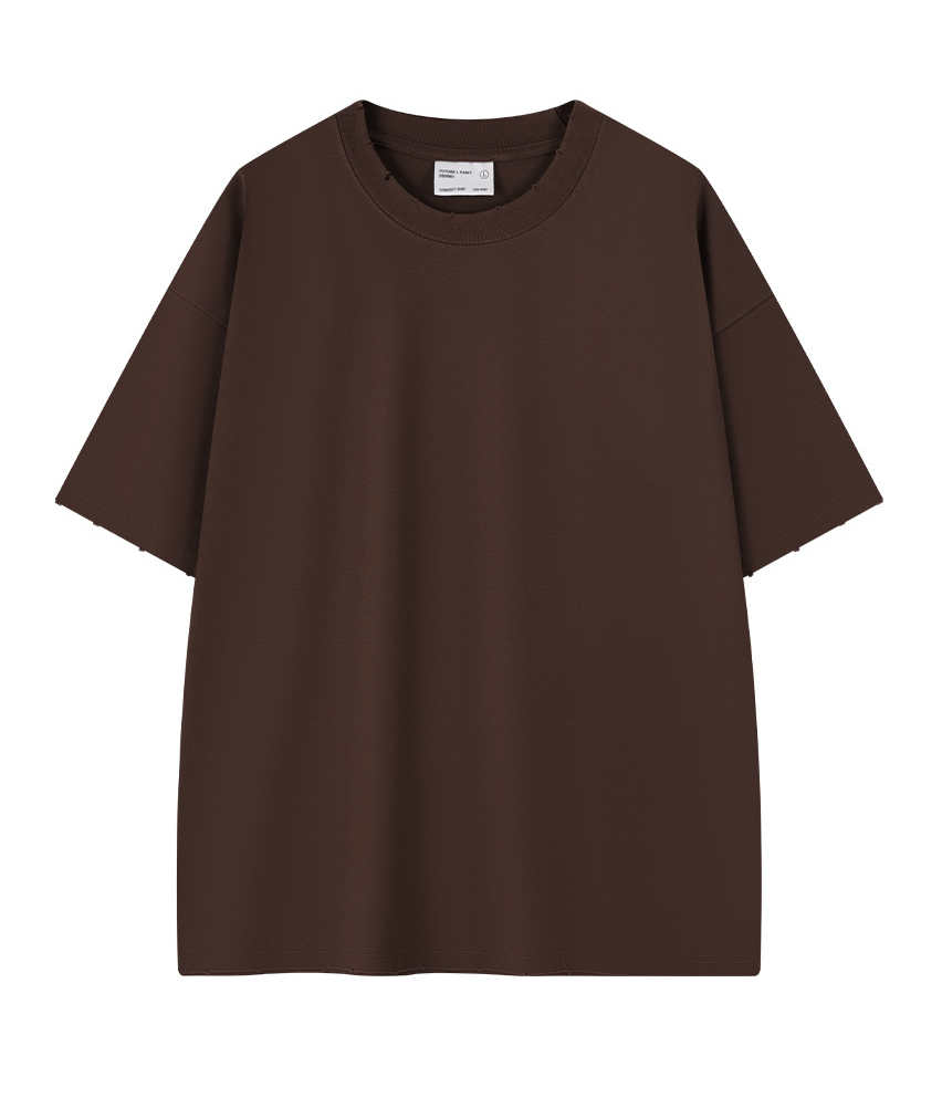 Unisex Premium 8.85 oz/yd² Heavyweight Ribbed Cotton T-Shirt-DUMTS05575