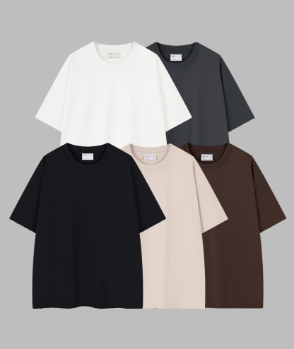 Unisex Premium 8.85 oz/yd² Heavyweight Ribbed Cotton T-Shirt-DUMTS05575