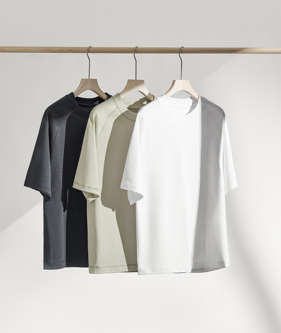 Unisex Heavyweight 100% Cotton Raglan Sleeve T-Shirt-DUMTS05583