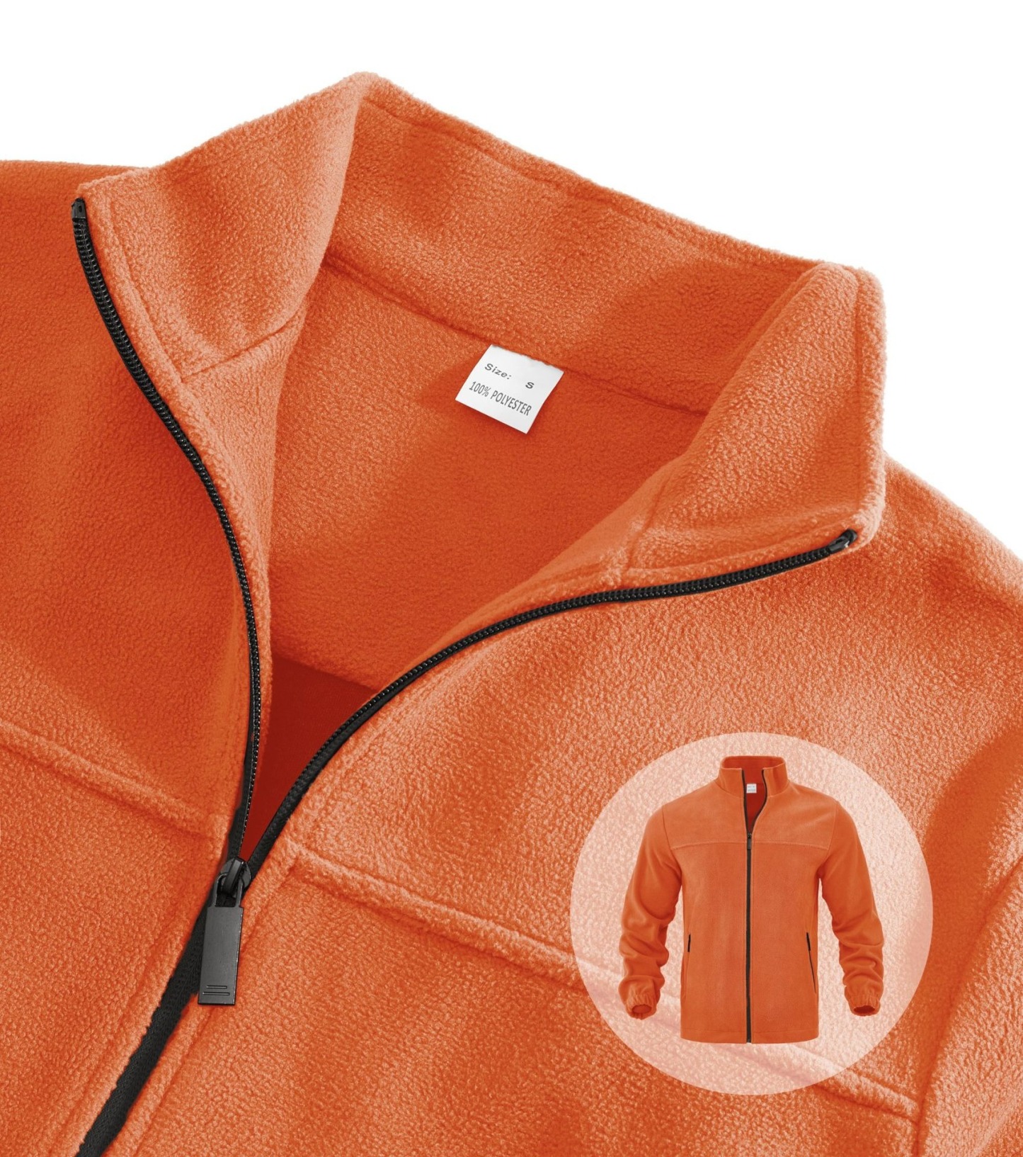 ZITY Men’s Fleece Jackets American Style Thickened Stand Collar Cardigan Hoodie