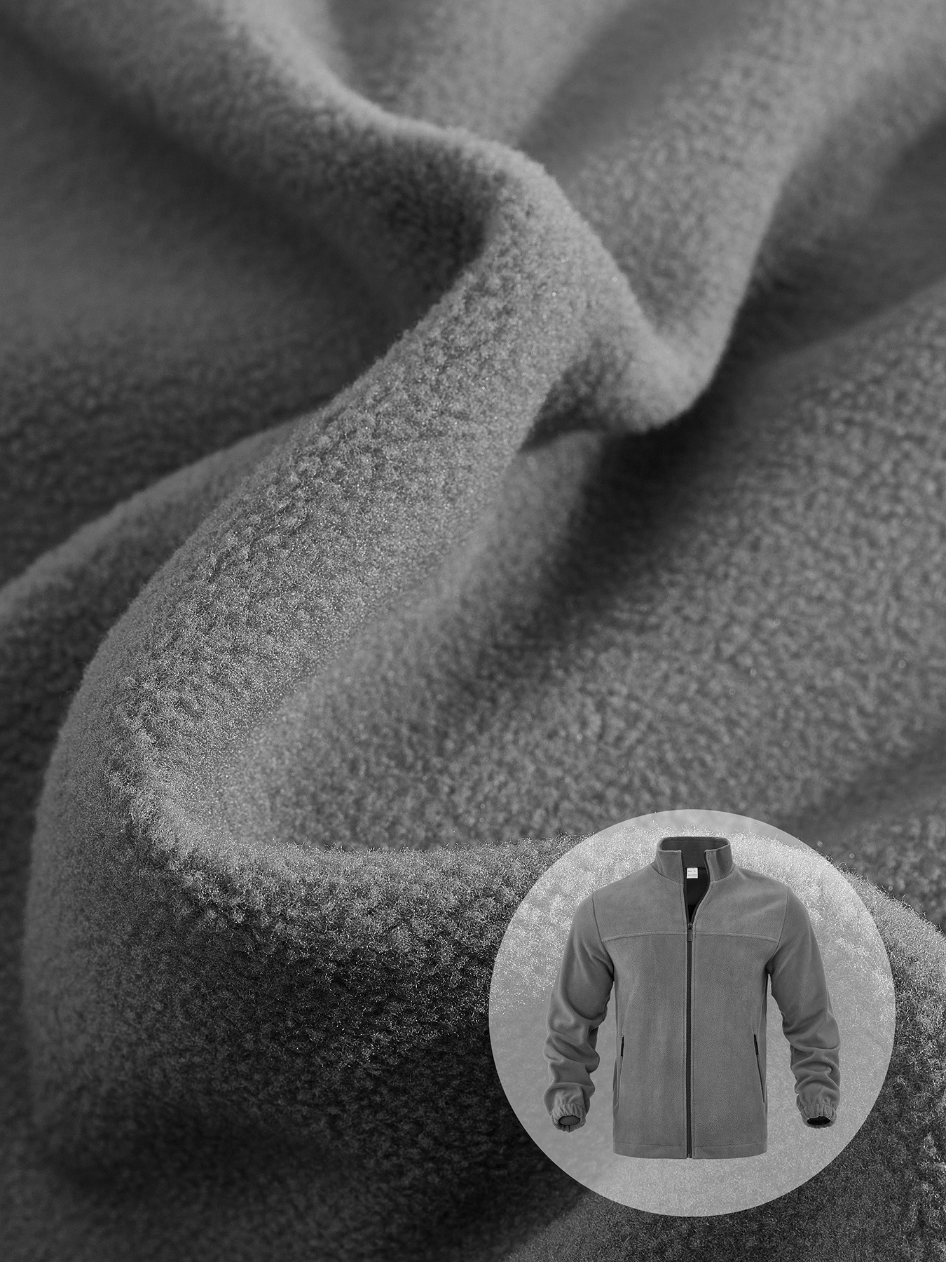 ZITY Men’s Jackets Fleece Zipper Stand Collar Outdoor Pullover Spring Autumn Winter