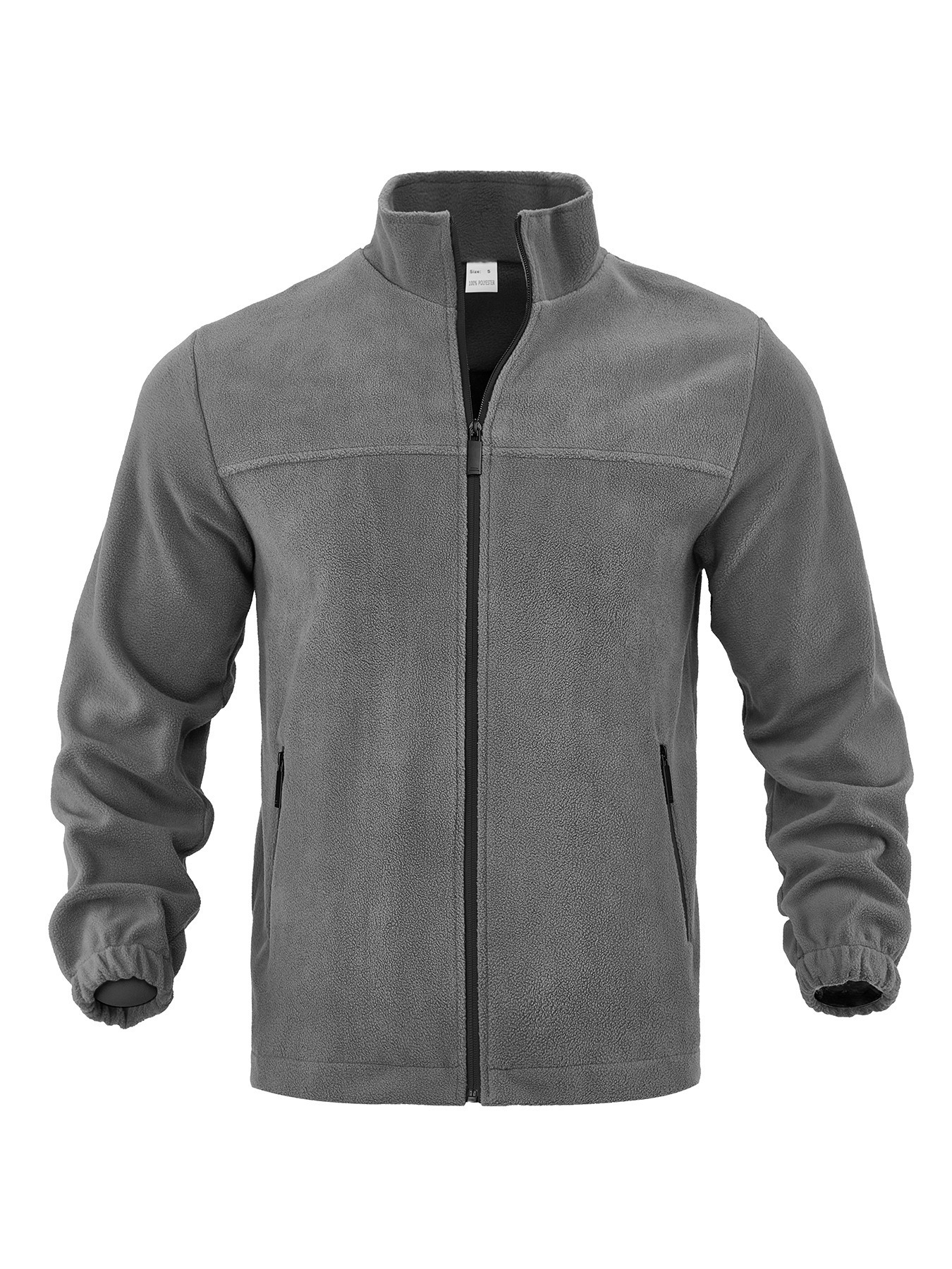 ZITY Men’s Jackets Fleece Zipper Stand Collar Outdoor Pullover Spring Autumn Winter