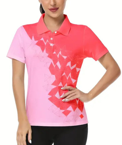ZITY Women's Tennis Short Sleeve Quick Dry Summer Polo Shirt-ZPK004227 | Zitysports