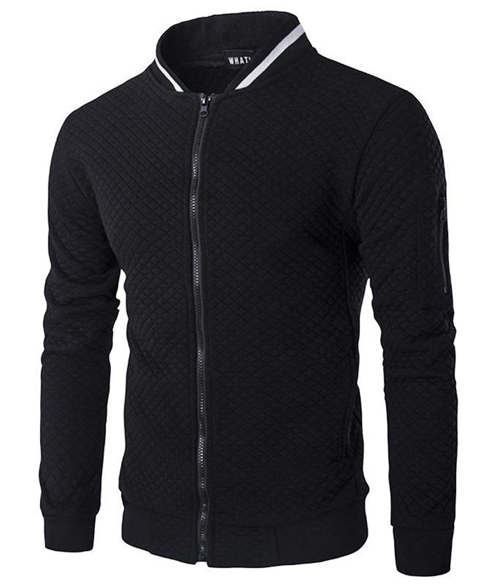 ZITY Men's Zipper Sweatshirt with Pocket Long Sleeve-DUMCO04898|Zitysports