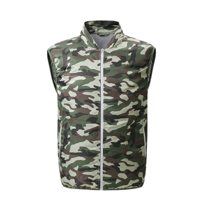 ZITY Men's Zip Up 3 Holes Fan Cooling Vest-2362