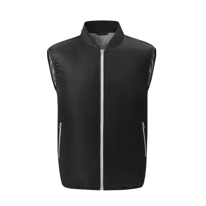 ZITY Men's Zip Up 3 Holes Fan Cooling Vest-2362