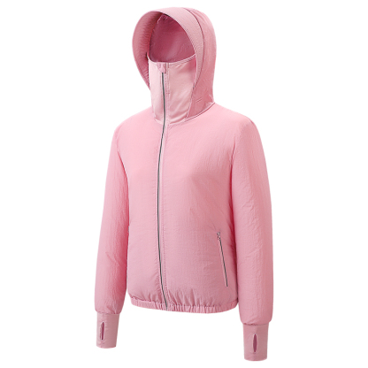 ZITY Women's 2 Hole Fan Brim Sun Hat Sun Protection Hoodie-2342