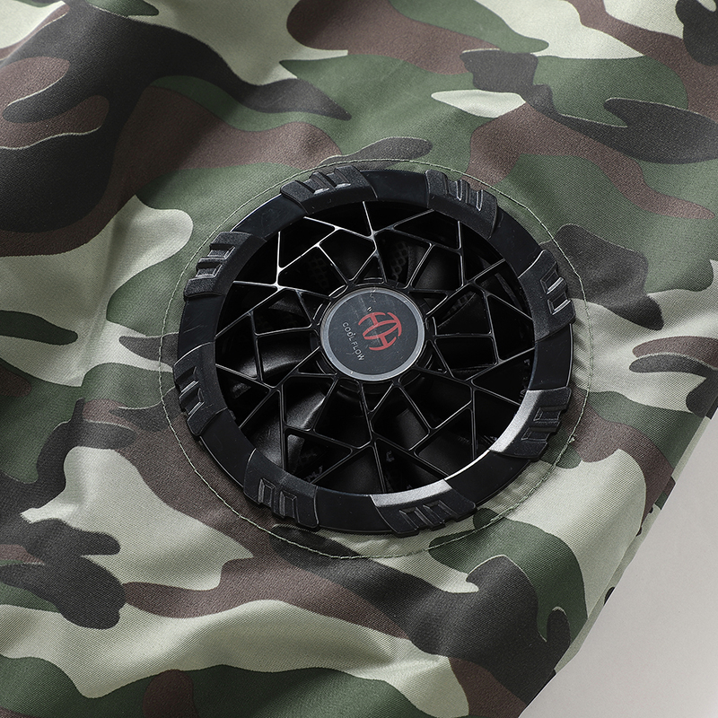 ZITY Men's Zip Up 3 Holes Fan Cooling Vest-2362