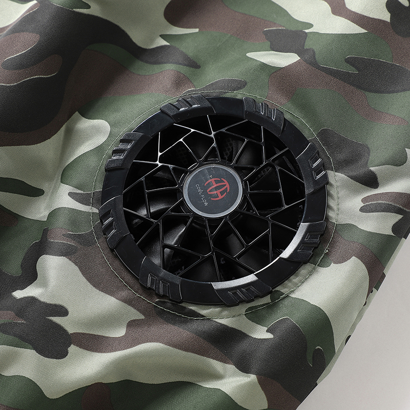 ZITY Men's Zip Up 3 Holes Fan Cooling Vest-2362