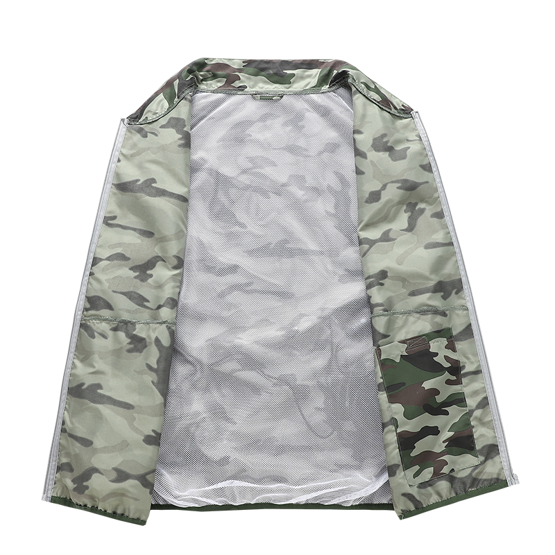 ZITY Men's Zip Up 3 Holes Fan Cooling Vest-2362