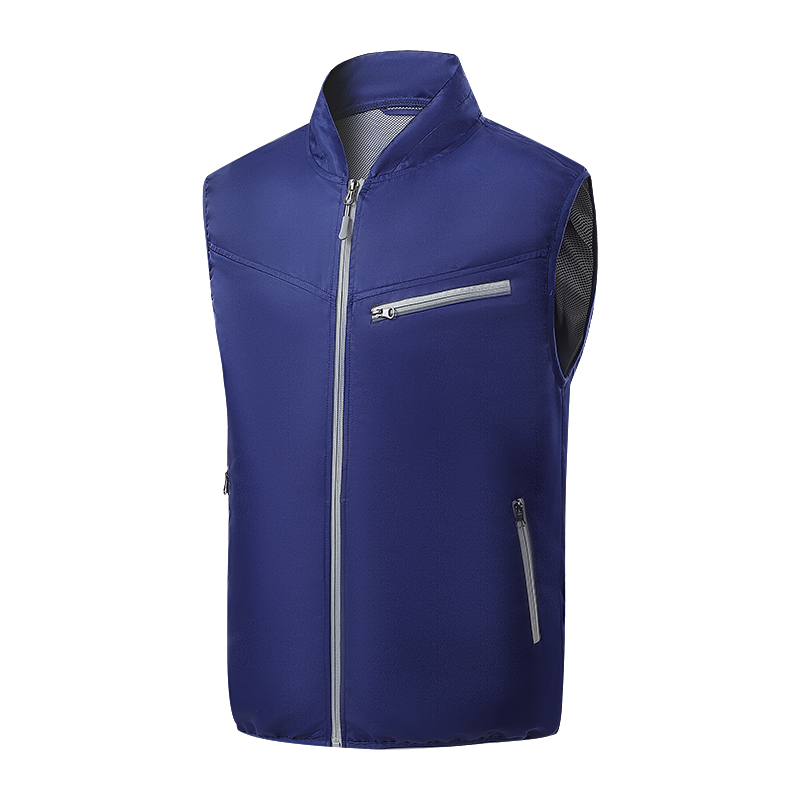 ZITY Men's 3 Holes Fan Full Zipper Cooling Vest-2376