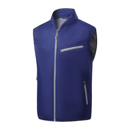 ZITY Men's 3 Holes Fan Full Zipper Cooling Vest-2376